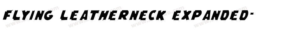 Flying Leatherneck Expanded字体转换